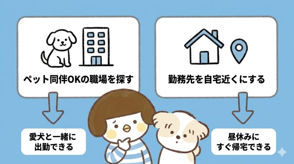 ペットのためにすぐに転職が難しいときにできること
